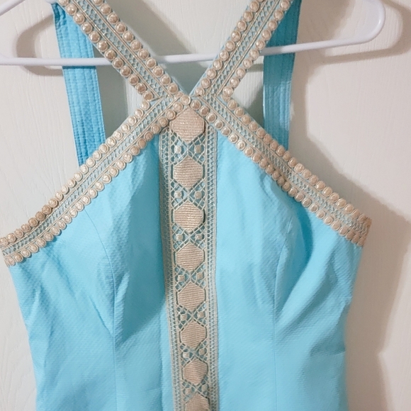 Lilly pulitzer blue dress - Picture 4 of 11